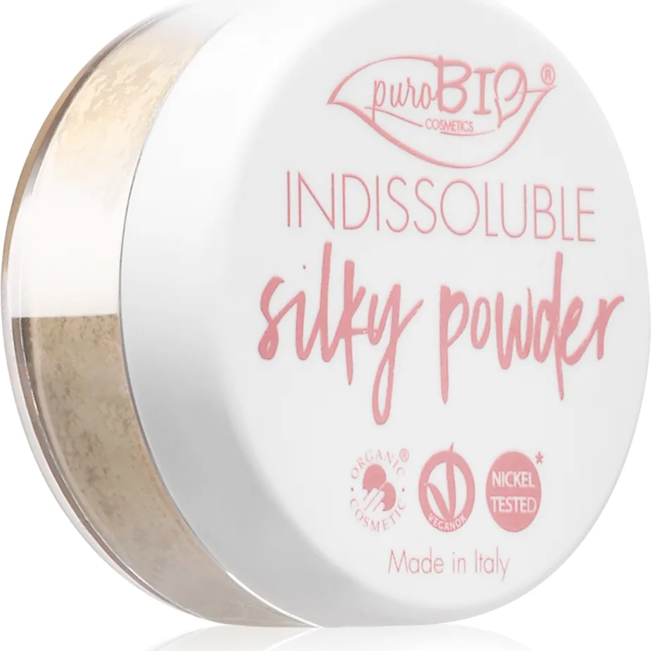 puroBIO Cosmetics Indissouble Matterende løs pudder Skygge 03 Yellowish 8 g