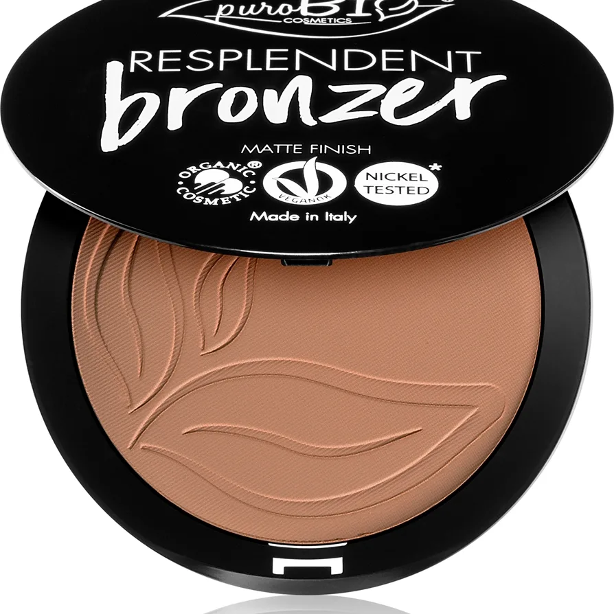 puroBIO Cosmetics Resplendent Bronzer med mat effekt Skygge 05 Warm Brown 9 g