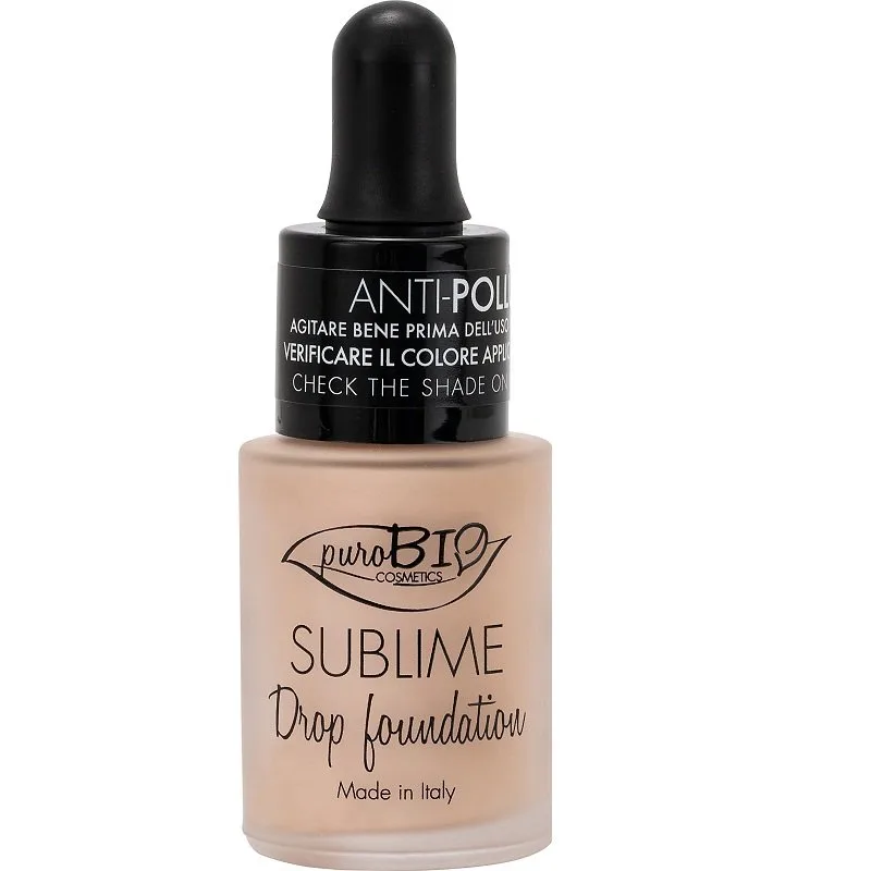 puroBIO Cosmetics - Sublime drop foundation spf10 - 00
