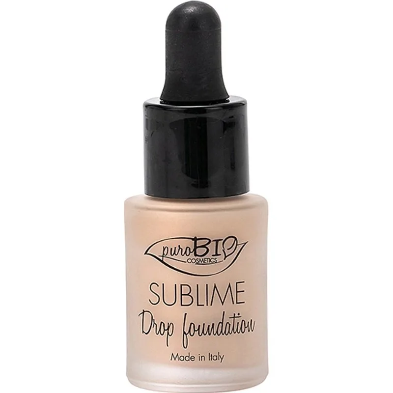 puroBIO Cosmetics - Sublime drop foundation spf10 - 01