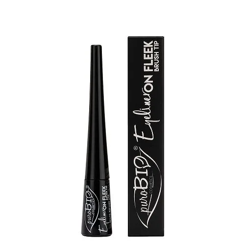 puroBIO Eyeliner On Fleek Fluid Brush Tip Black 02 3 ml