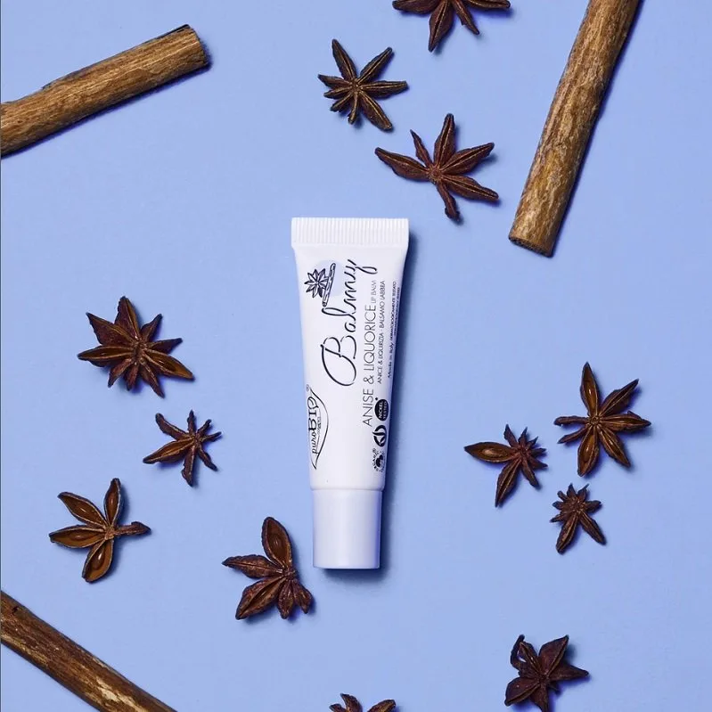 UDGÅR AF SORTIMENT - PuroBIO Cosmetics - Balmy Lip Balm - Anise & Liquorice