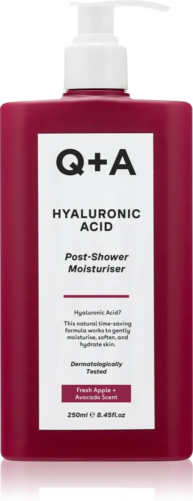 Q+A Hyaluronic Acid Återfuktande kroppslotion doft Fresh Apple + Avocado 250 ml
