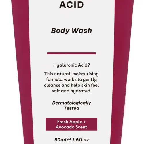 Q+A Hyaluronic Acid Body Wash Travel Size 50 ml