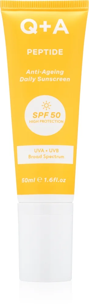Q+A Peptide Renewing Face Sunscreen SPF 50 - 50 ml