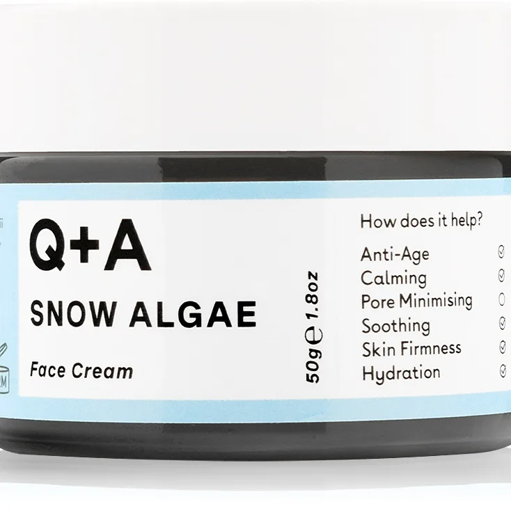 Q+A Snow Algae Närande fuktgivande kräm för torr till mycket torr och känslig hud 50 g