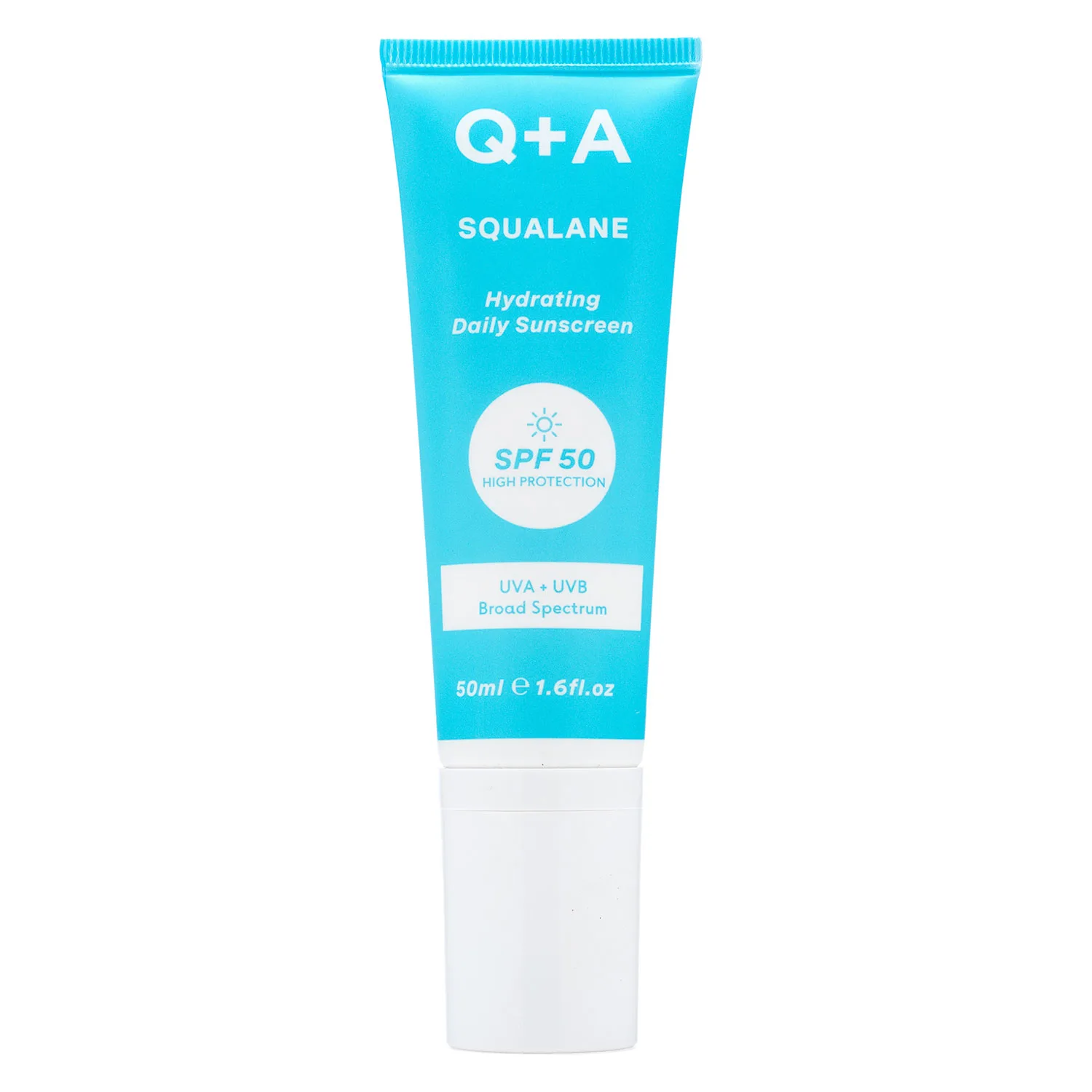 Q+A Squalane Hydrating Face Sunscreen SPF 50 50 ml