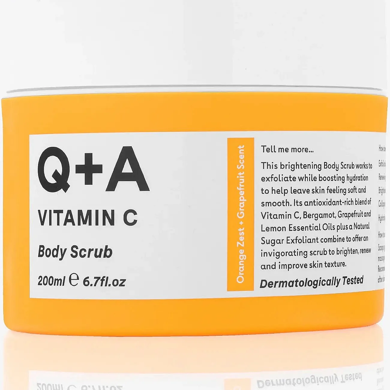 Q+A Vitamin C Body Scrub 200 ml