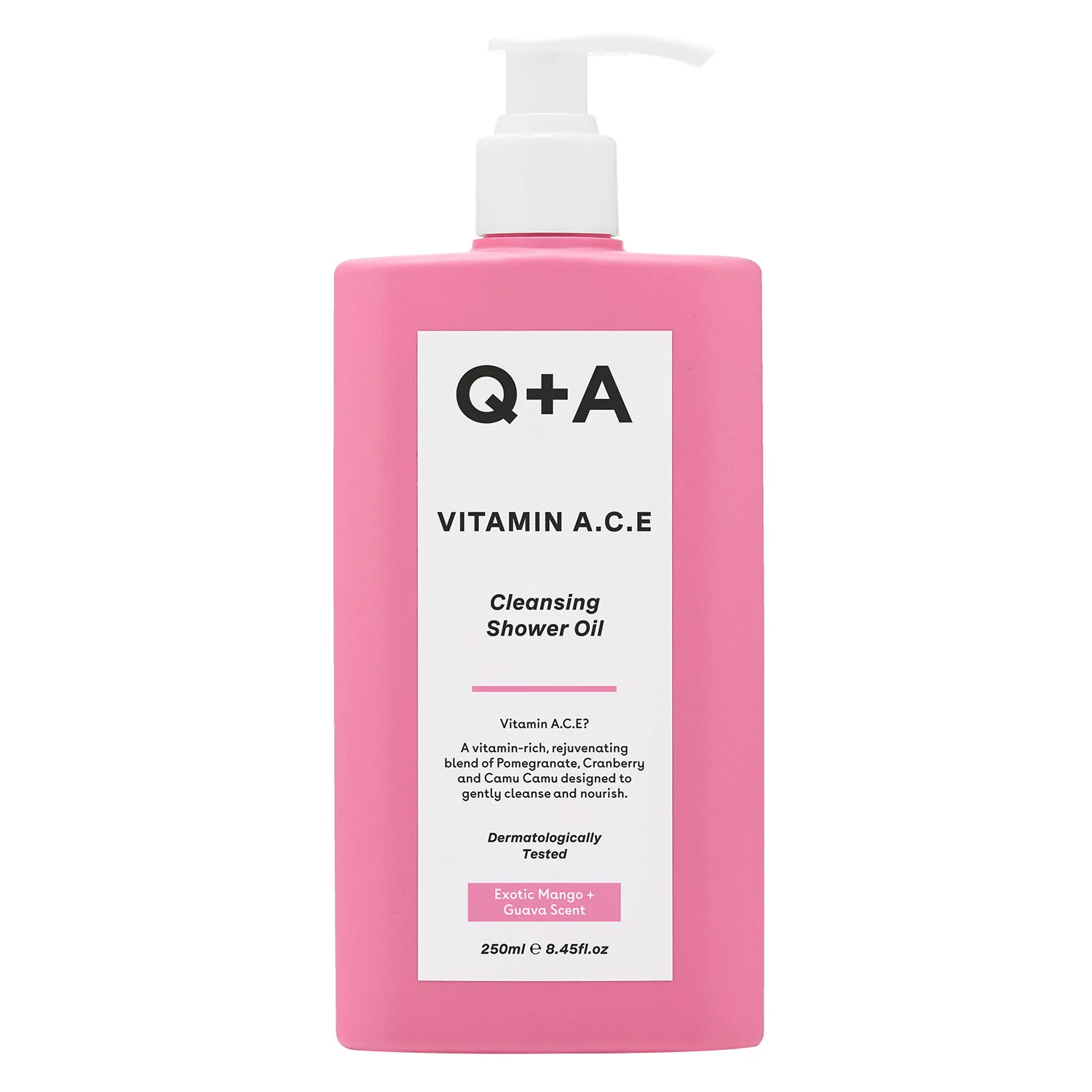 Q+A Vitamin A.C.E Cleansing Shower Oil 250 ml