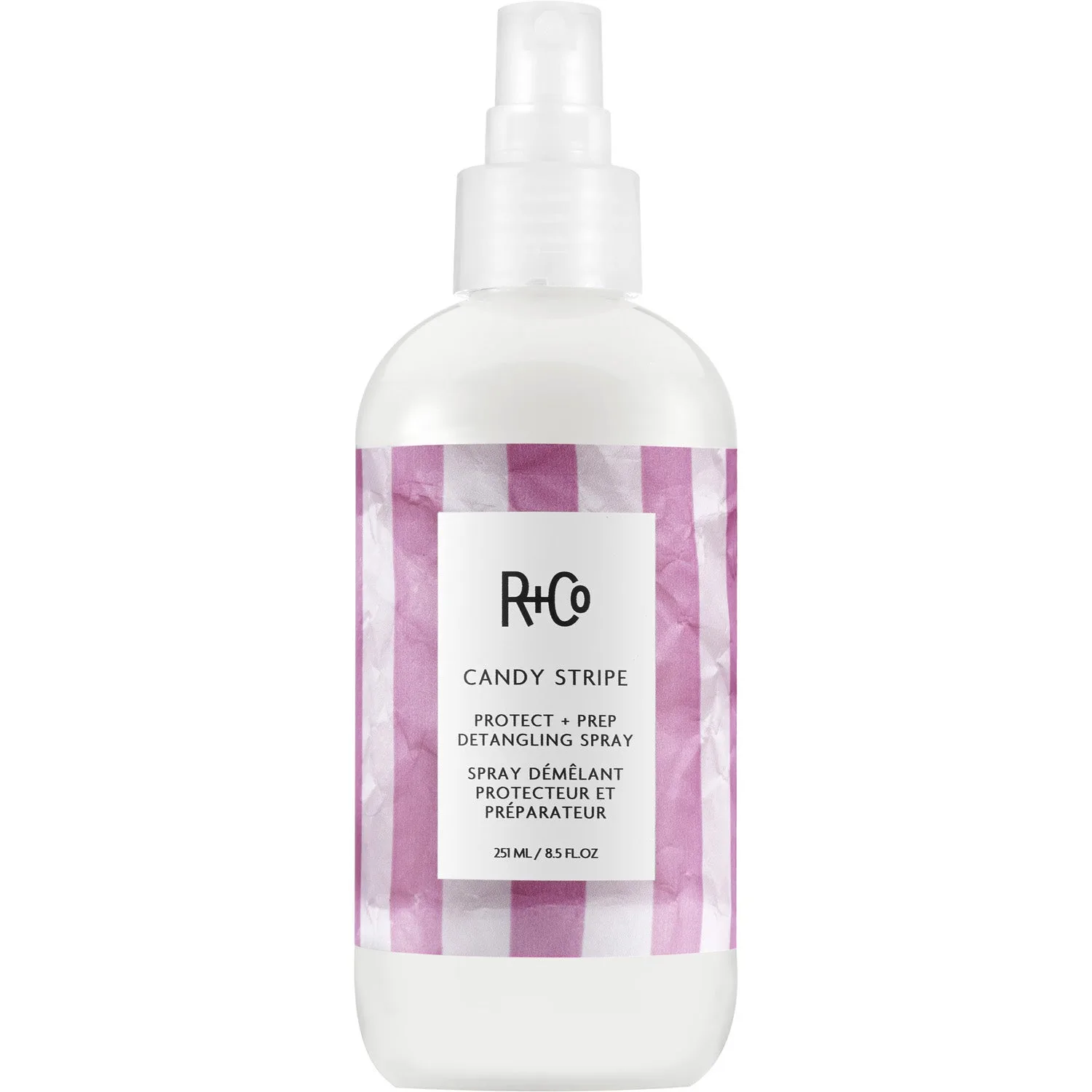 R+Co CANDY STRIPE Protect+Prep Detangling Spray 251ml