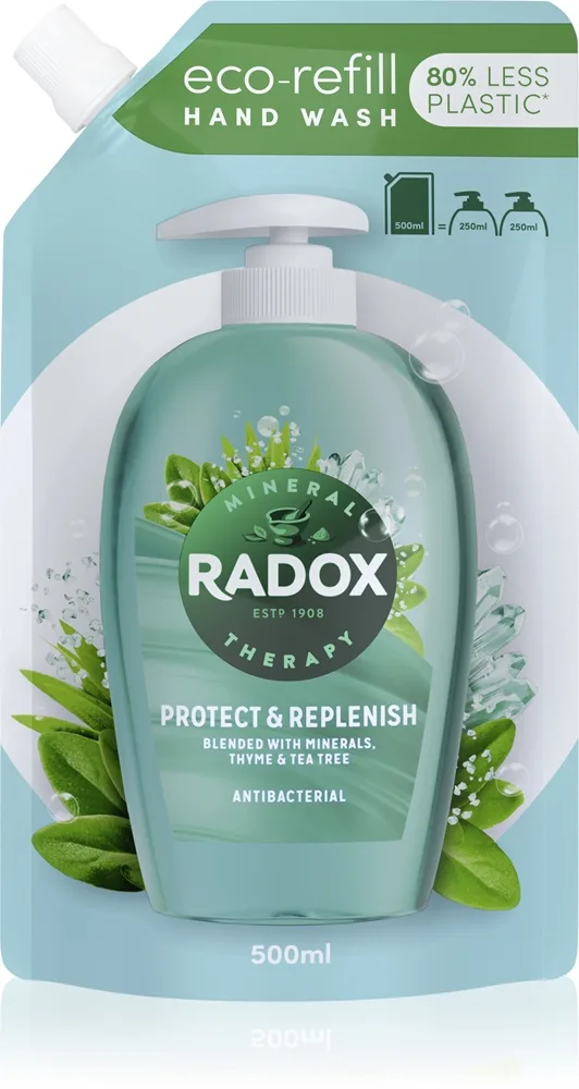 Radox Thyme on your hands? Flytande tvål Med antibakteriella ingredienser 500 ml