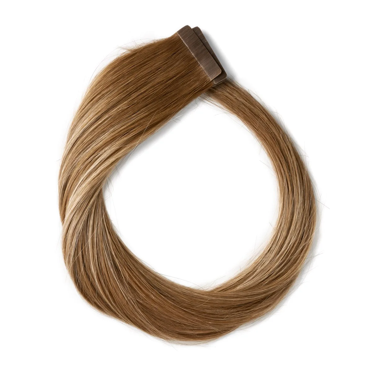 Rapunzel of Sweden Classic 4 Premium Tape Extensions Straight / Classic Tape 4 cm / 8 pieces 40 cm Brownish Blonde Balayage B5.0/8.5