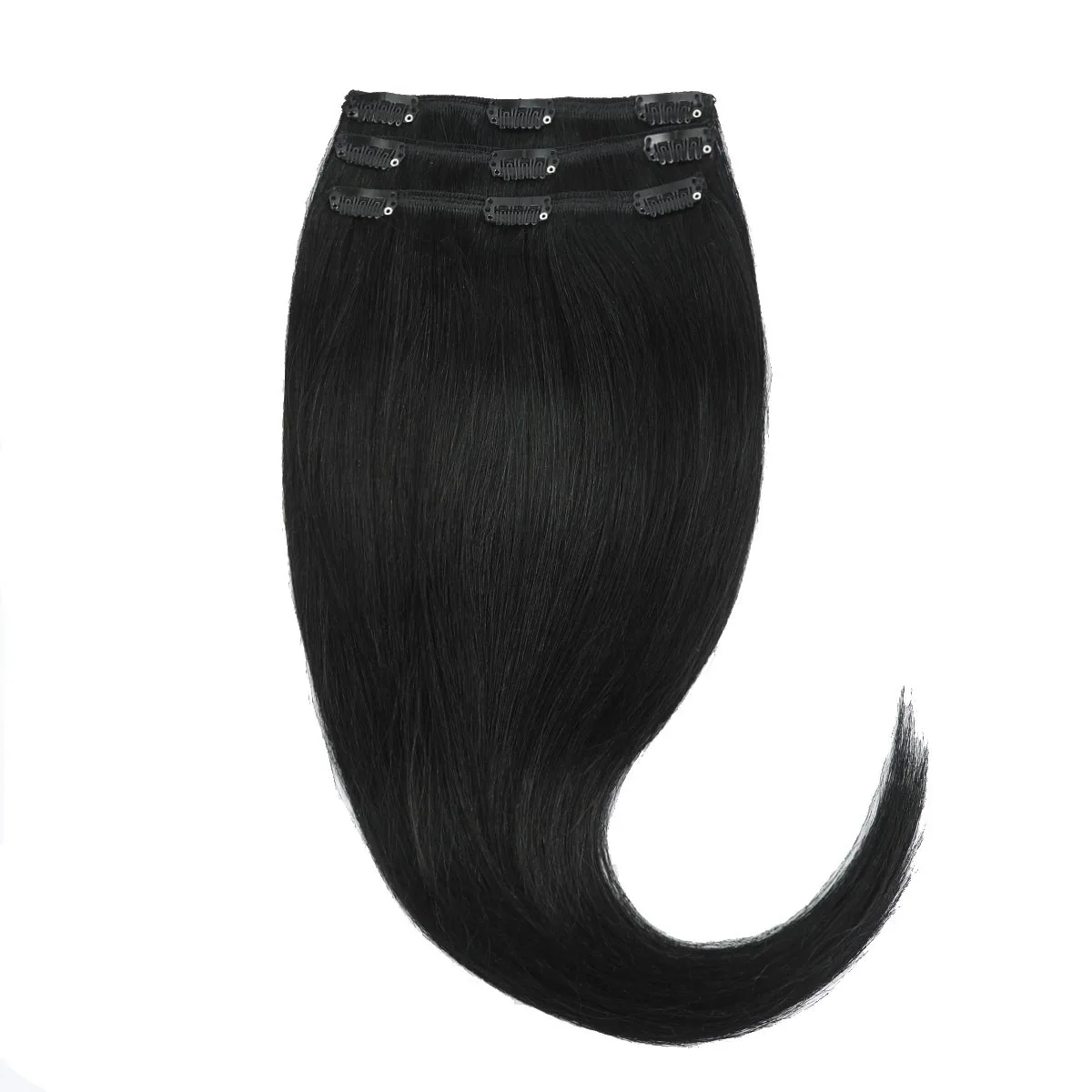 Rapunzel of Sweden Classic Clip-ins Straight / Light Volume / 3 pieces 60 cm 1.0 Black