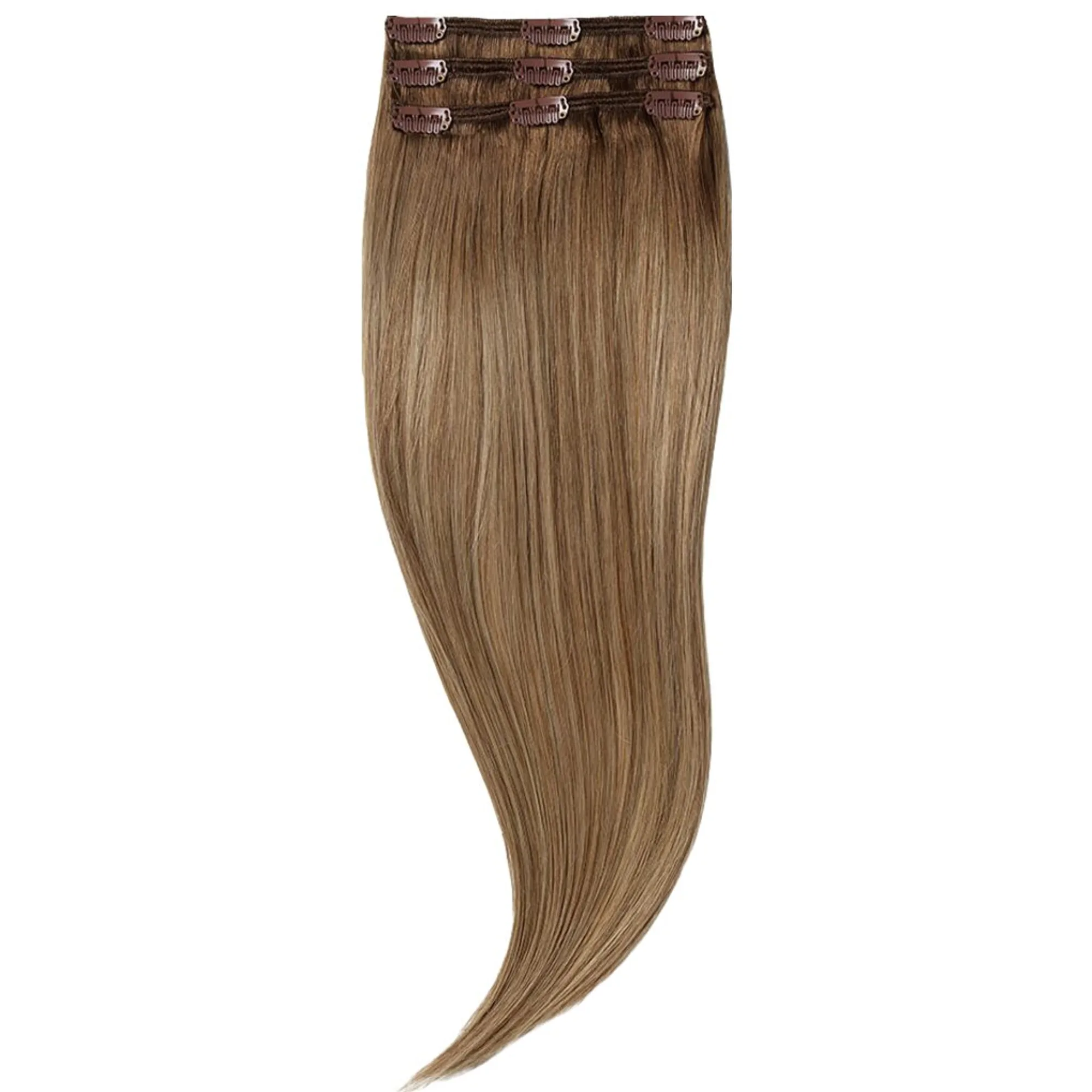 Rapunzel of Sweden Classic Clip-ins Straight / Light Volume / 3 pieces 50 cm Brownish Blonde Balayage B5.0/8.5