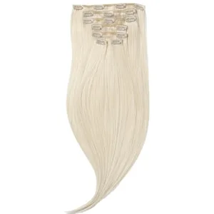 Rapunzel of Sweden Classic Clip-ins Straight / Medium Volume / 7 pieces 50 cm 10.10 Platinum Blonde