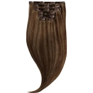 Rapunzel of Sweden Classic Clip-ins Straight / Medium Volume / 7 pieces M2.3/5.0 Chocolate Mix 50 cm Löshår