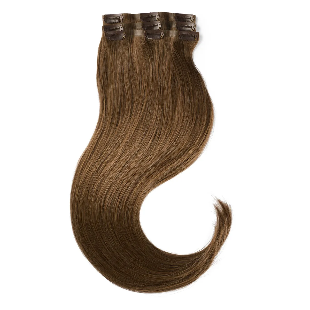 Rapunzel of Sweden Invisible Clip-ins Straight / Light Volume / 3 pieces 50 cm 5.0 Brown