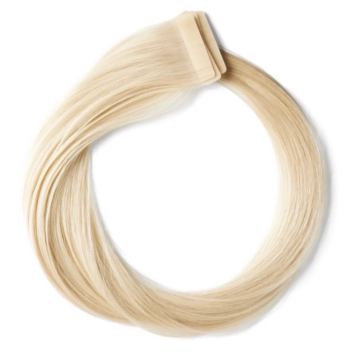 Rapunzel of Sweden Premium Tape Extensions Straight / Classic Tape 4 cm / 8 pieces  60 cm 10.10 Platinum Blonde