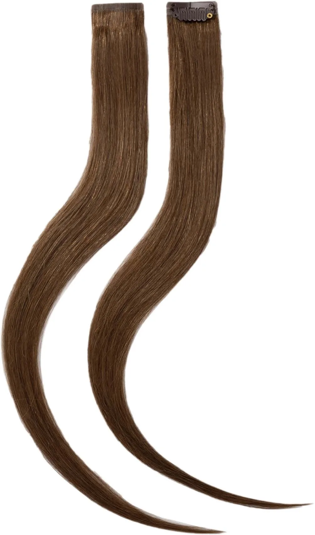 Rapunzel of Sweden Single Invisible Clip-ins Straight / 2 pieces 40 cm 2.0 Dark Brown
