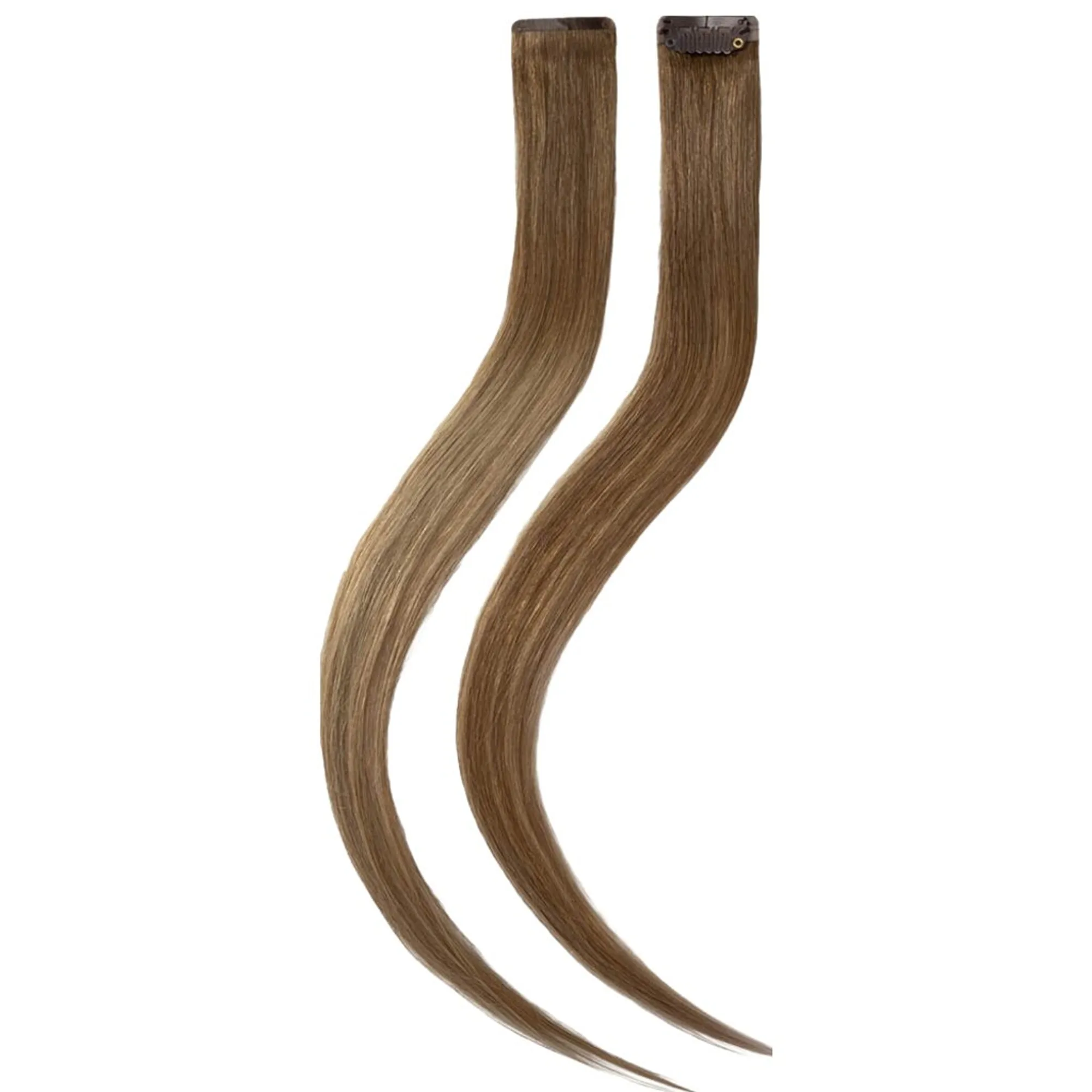 Rapunzel of Sweden Single Invisible Clip-ins Straight / 2 pieces Brownish Blonde Balayage B5.0/8.3 40 cm Hår-extensions