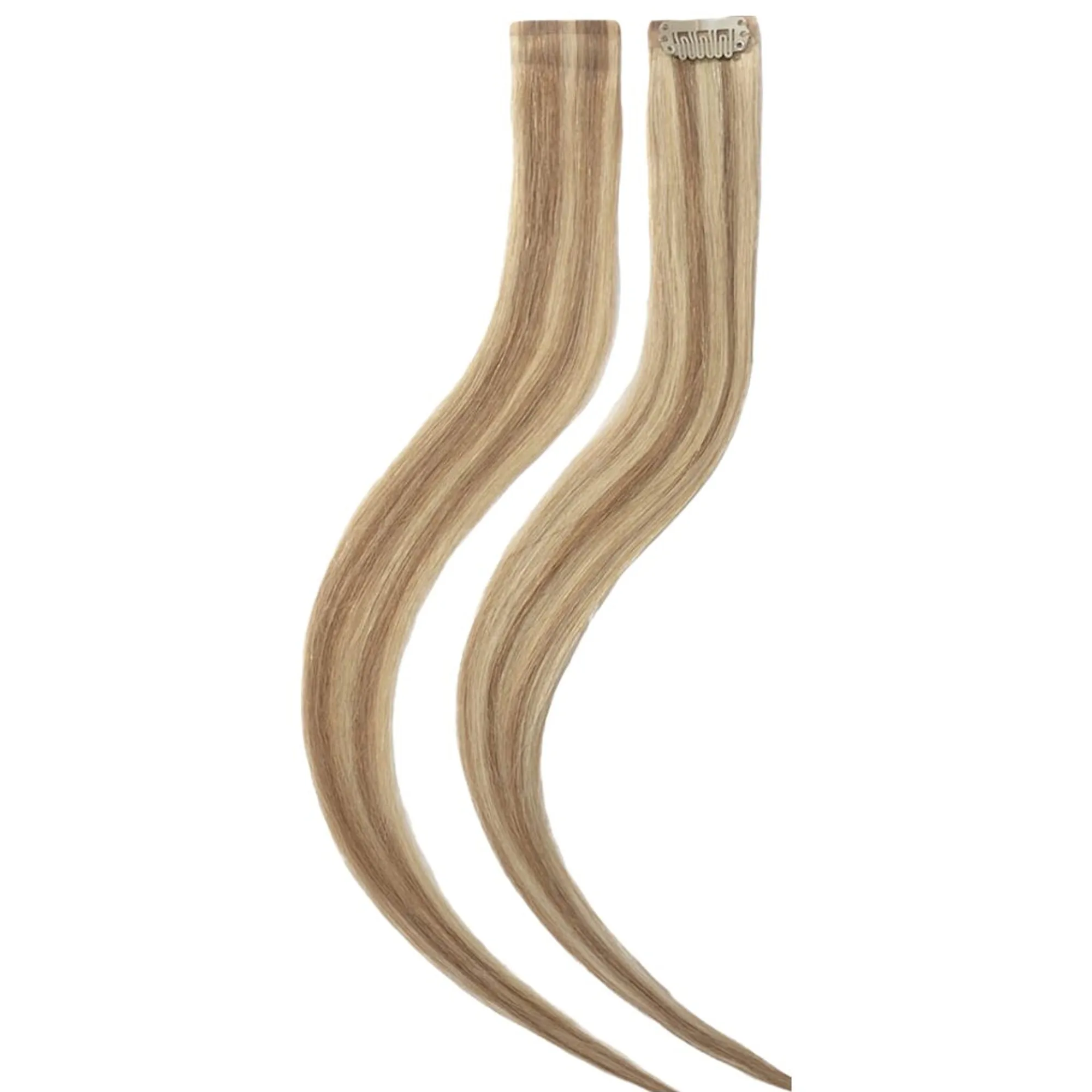 Rapunzel of Sweden Single Invisible Clip-ins Straight / 2 pieces M7.3/10.8 Cendre Ash Blonde Mix 40 cm Hår-extensions