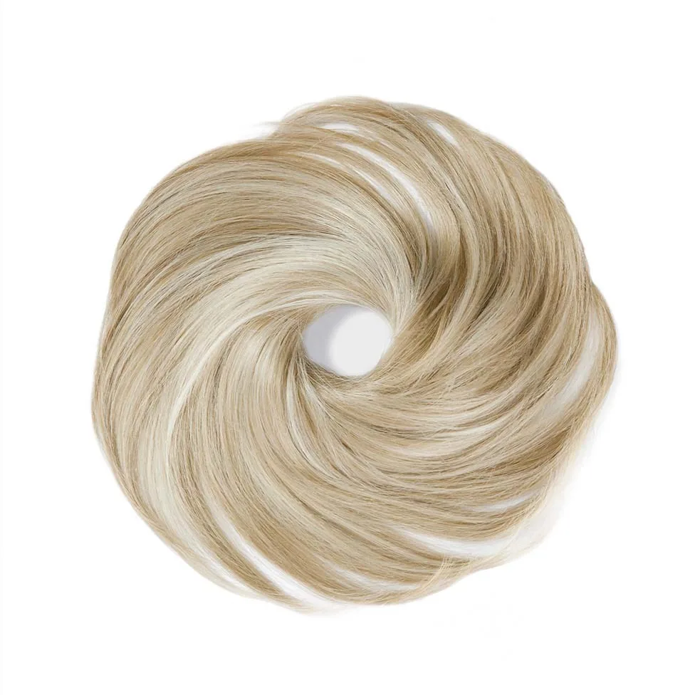 Rapunzel of Sweden Vegan Hair Scrunchie 20 cm M7.3/10.8 Cendre Ash Blonde Mix