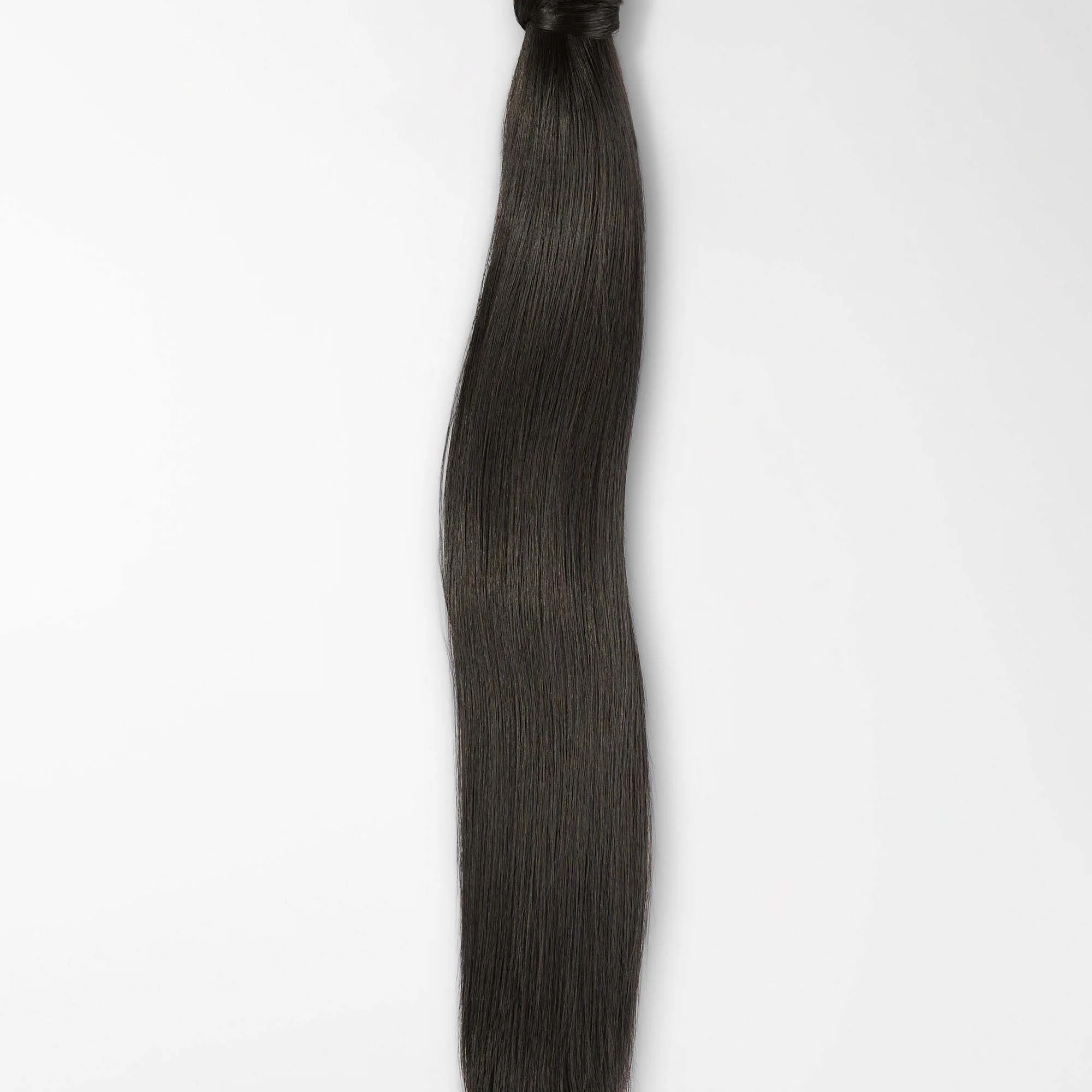 Rapunzel of Sweden Vegan Ponytail Straight / Clip-in / Medium Volume  50 cm 1.2 Black Brown