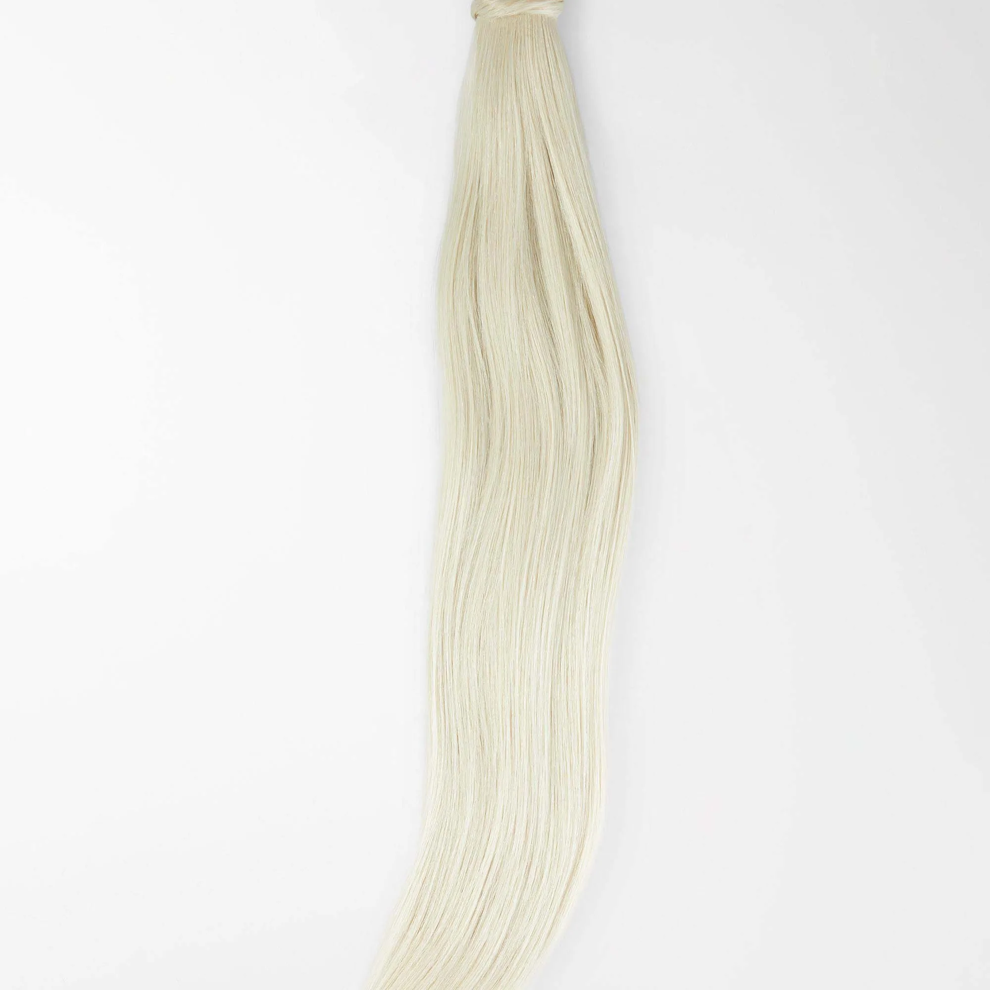 Rapunzel of Sweden Vegan Ponytail Straight / Clip-in / Medium Volume 50 cm 10.10 Platinum Blonde
