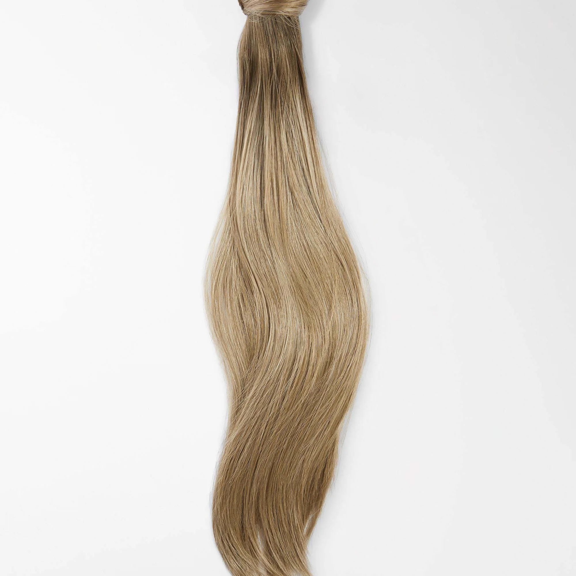 Rapunzel of Sweden Vegan Ponytail Straight / Clip-in / Medium Volume 50 cm Brown Ash Blonde Balayage B5.1/7.5