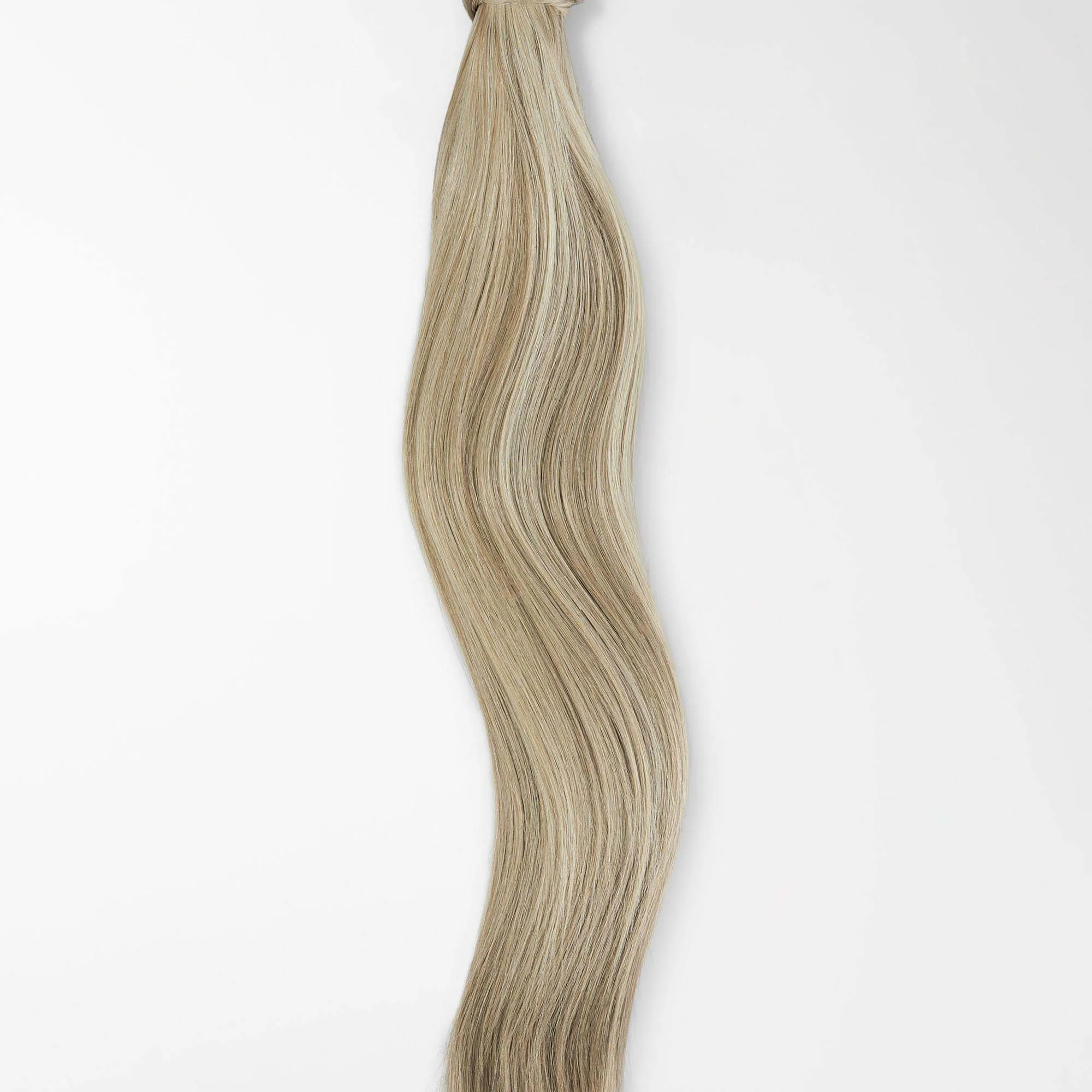 Rapunzel of Sweden Vegan Ponytail Straight / Clip-in / Medium Volume 50 cm M7.3/10.8 Cendre Ash Blonde Mix
