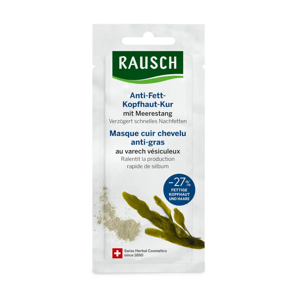 RAUSCH Einzelbeutel Anti-Fett-Kopfhaut-Kur mit Meerestang 15 ml 20X15 ml Beutel