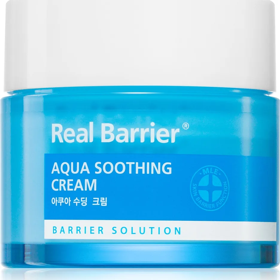 Real Barrier Aqua Soothing Fugtende gel-creme med udglattende effekt 50 ml