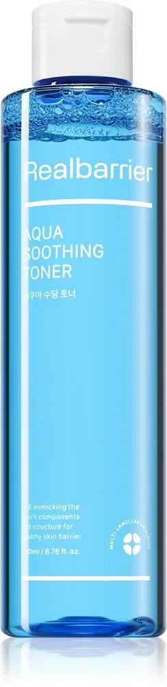 Real Barrier Aqua Soothing Fuktgivande toner med lindrande effekt 190 ml