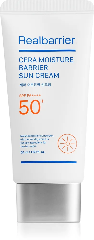 Real Barrier Cera fuktighetsbarriere foryngende og beskyttende krem SPF 50+ 50 ml