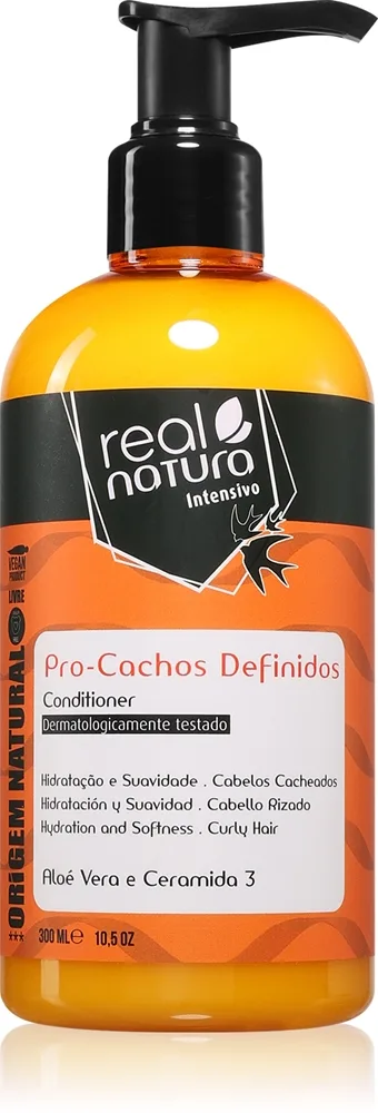 Real Natura Pro - Cachos Definidos kosteuttava hoitoaine kiharille hiuksille 300 ml