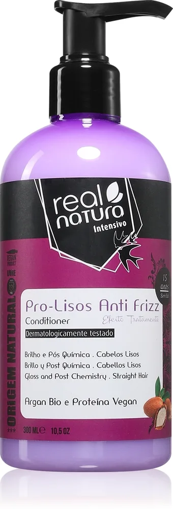 Real Natura Pro - Lisos Anti Frizz hoitoaine pörröisyyden ehkäisyyn 300 ml