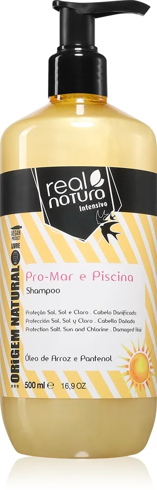Real Natura Pro - Mar e Piscina Shampoo für strapaziertes Haar und Kopfhaut 500 ml