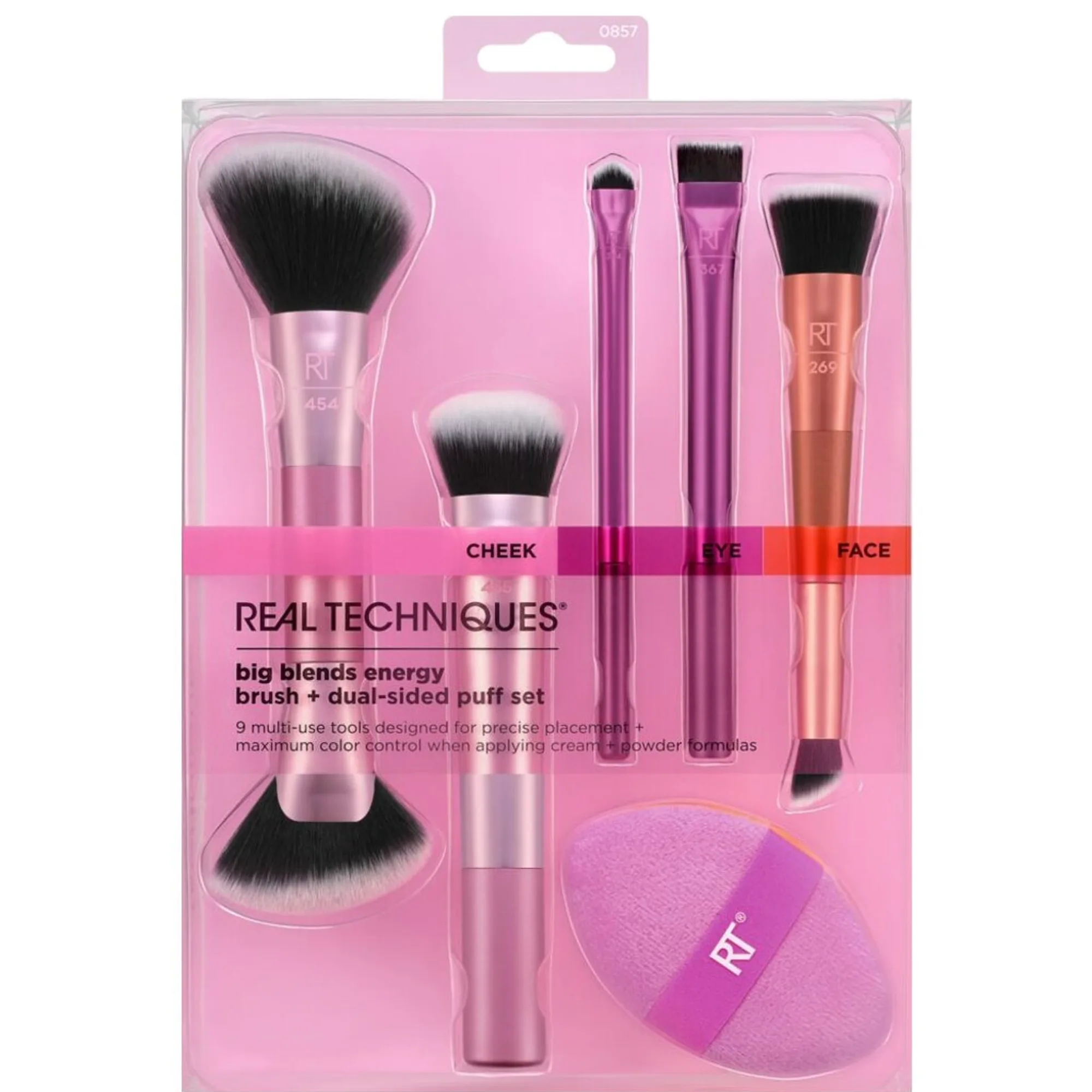 Real Techniques Big Blends 6 Piece Set Sminkborstset