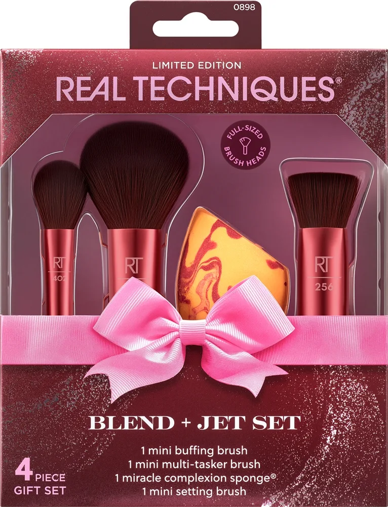 Real Techniques Blend + Jet Set Presentförpackning för ansikte