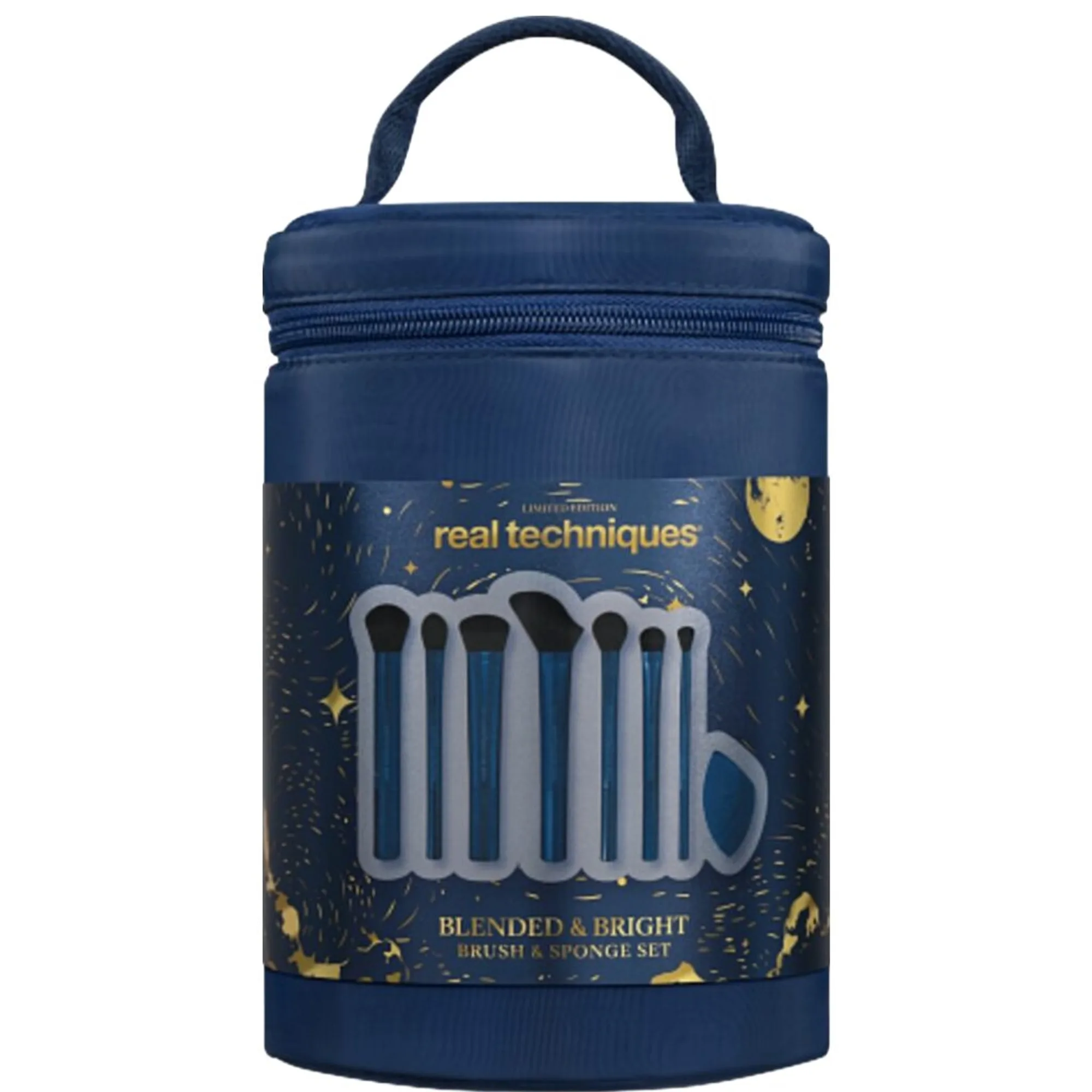 Real Techniques Holiday Blended & Bright sivellinsetti ja pussi