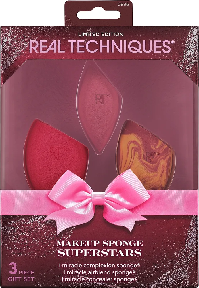 Real Techniques Makeup Sponge Superstars applikaattorisetti kasvoille