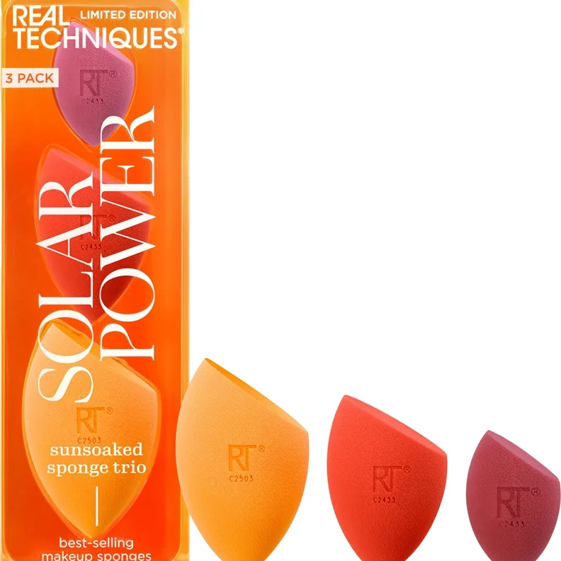 Real Techniques Solar Power Sponge Trio applikaattorisetti 3 kpl