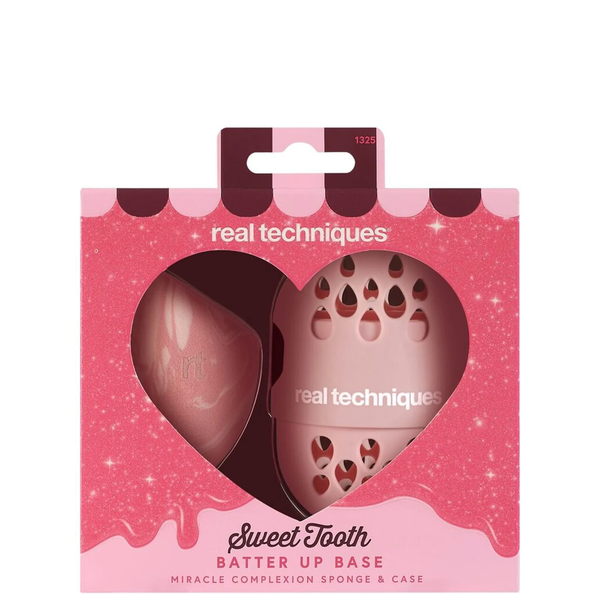 Real Techniques Sweet Tooth Better Up Base Make up Schwämmchen + Verpackung