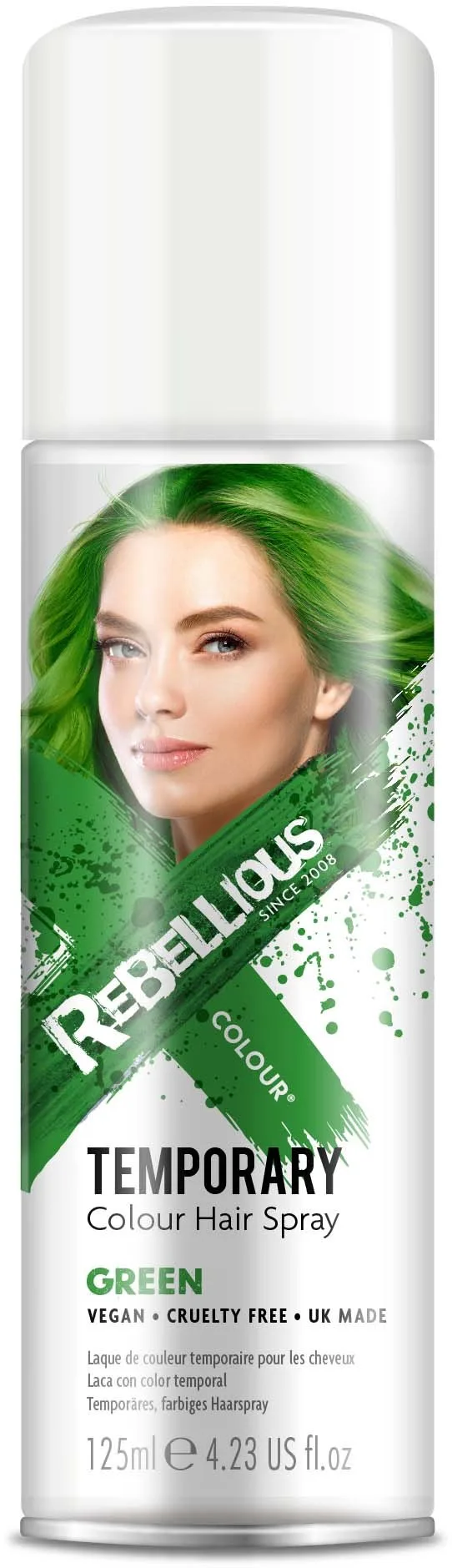Rebellious Colour Hair Spray Green