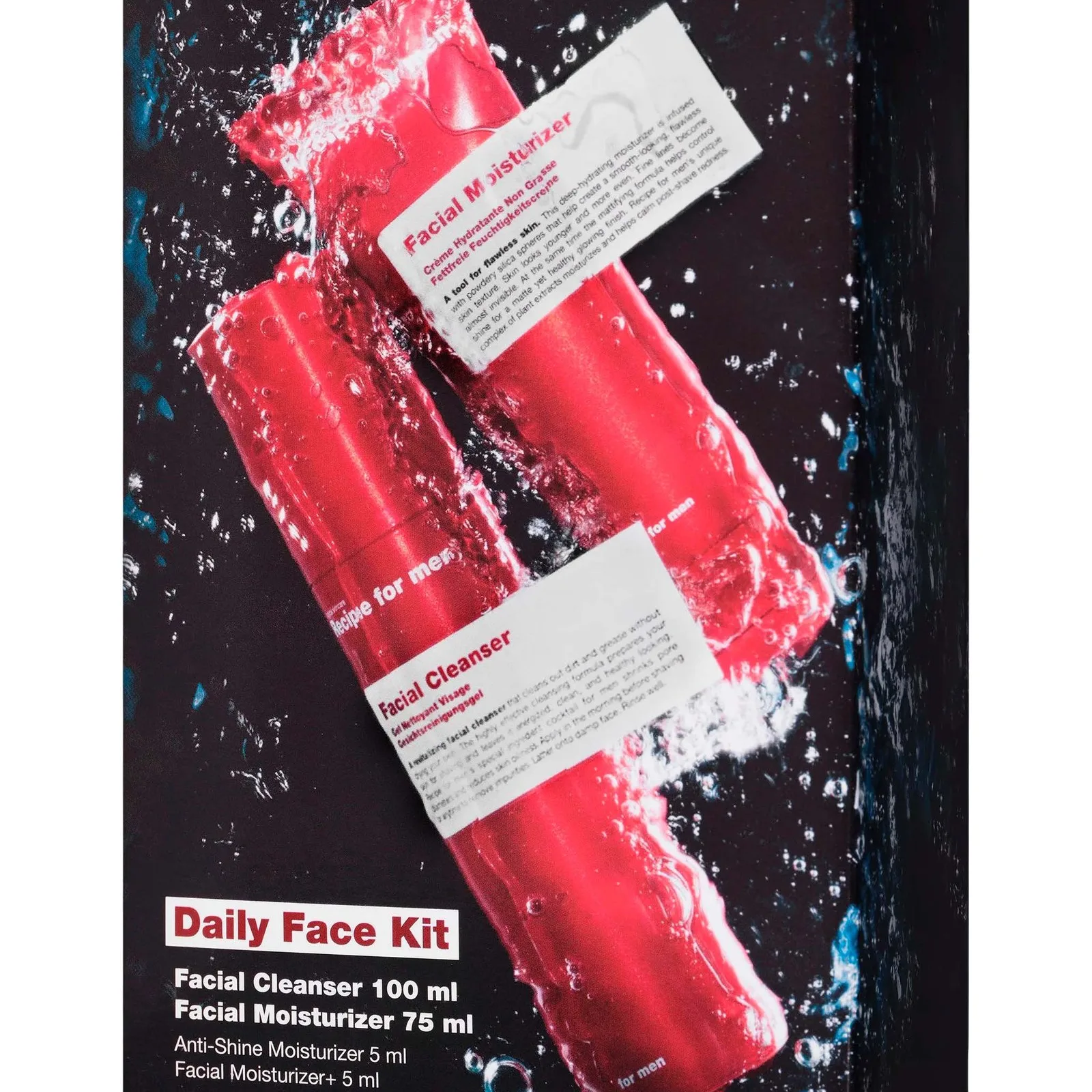 Recipe For Men Daily Face Kit (1 sæt)