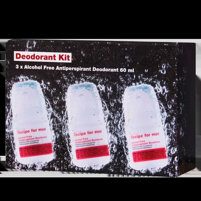 Recipe For Men Deodorant Roll-On Kit (3 stk)