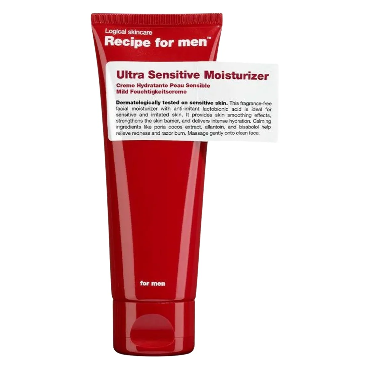 Recipe For Men Ultra Sensitive Moisturizer (75ml)