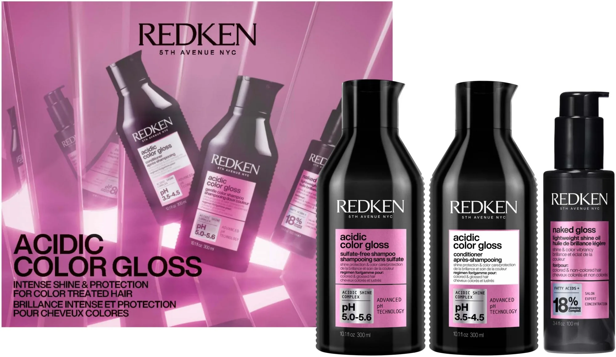 Redken Acidic Color Gloss XMAS Set für Farbschutz und Brillanz von coloriertem Haar Hårplejesæt