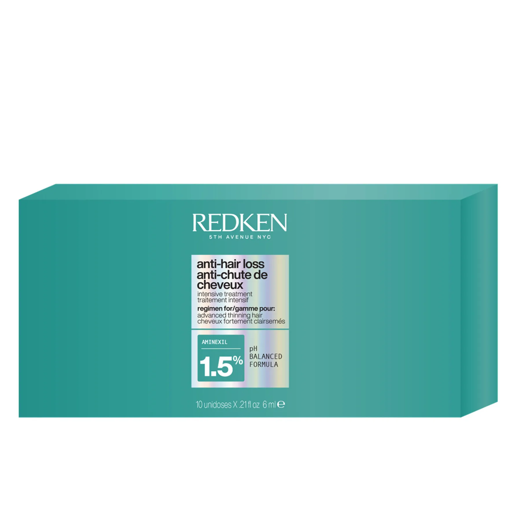 Redken Anti-Hair Loss Intensive Treatment intensiivinen hiuskuuri hiustenlähtöön 1.5% Aminexil 10x6 ml