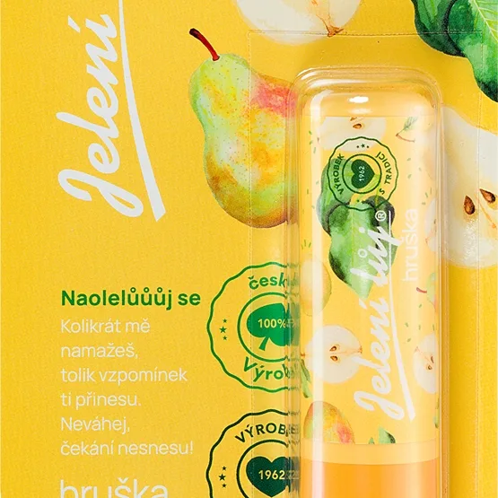 Regina Jelení lůj Pear Läppbalsam med rådjurstalg Med doft av päron 4.5 g